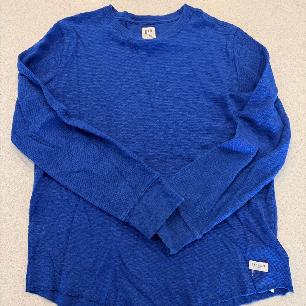 GAP Kids Royal Blue Long Sleeve Tee